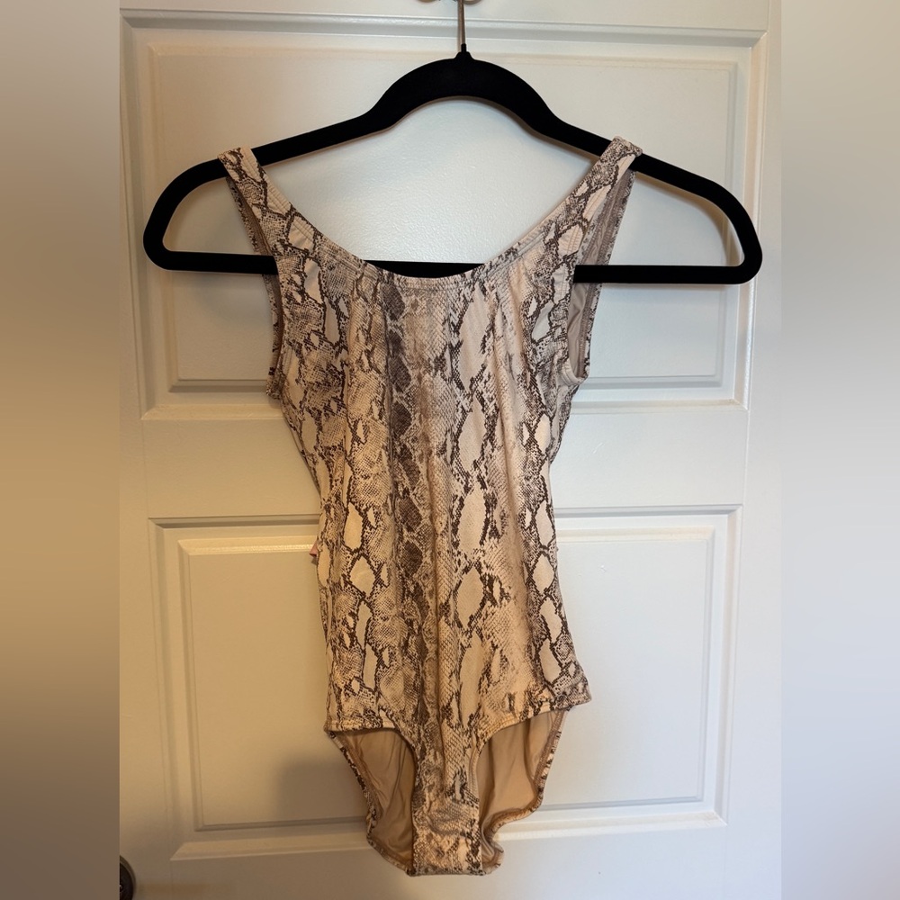 Snake Print Girls Swimming Suit